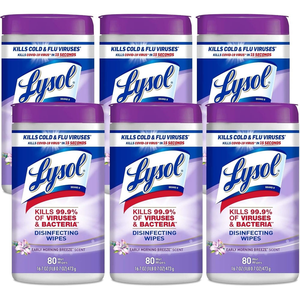 image:imageLysol Disinfecting Wipes MultiSurface Cleaner Crisp Linen 80 ct  All Purpose Cleaner Sanitizing Deodorizing Apartment Essentials Back To School Cleaning Supplies Kitchen amp Bathroom WipeMorning