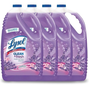 Lysol All Purpose Cleaner, Multi-Surface Disinfectant Floor Cleaner for Mopping Solution, Household Cleaning Supplies, for Bathroom & Kitchen, Lemon & Sunflower Scent, 144 oz(Clean & Fresh Lavender Orchid)