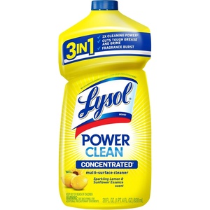Lysol Power Clean Multi-Surface Cleaner, 2x Concentrated Pour, Sparkling Lemon & Sunflower Essence scent, 28 Fl Oz (Packaging May Vary)(28 Fl Oz (Pack of 1))