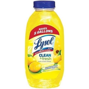 Lysol Disinfectant Spray, Household Essential Cleaning Supplies, Multi-Purpose Room Spray, Antibacterial Sanitizer Spray, Upholstery Deodorizer, Home and Bathroom, Crisp Linen,19 Fl Oz(Sparkling lemon and sunflower scent)