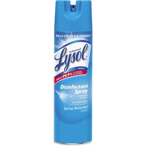 Lysol Disinfectant Spray, Sanitizing and Antibacterial Spray, For Disinfecting and Deodorizing, Crisp Linen, 12.5 Fl. Oz (Pack of 12)(Spring Waterfall)