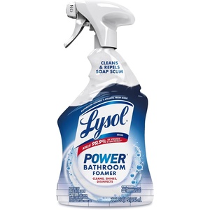 Lysol Power Foaming Bathroom Cleaner,Multipurpose Cleaner For Showers,Bathtubs,Sinks,Disinfectant Spray Kills 99.9% Of Germs,Zero Bleach Cleaning Spray,32 Oz.,(Pack of 3)(Power)